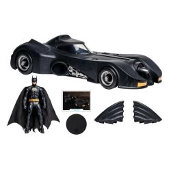 McFarlane DC Multiverse 7 Inch Action Figure With Vehicle - Batman 1989 With Batmobile (Gold Label) -Toy Promotion Store mcfarlane toys dc comics vehicle batman 1989 with