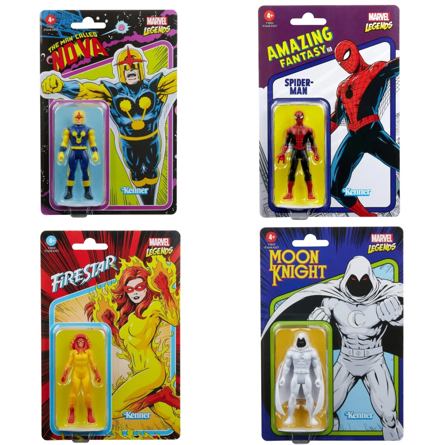 Hasbro Marvel Universe Retro 3.75 Inch Action Figure Wave 7 - Set Of 4 1 Hasbro Marvel Universe Retro 3.75 Inch Action Figure Wave 7 - Set Of 4