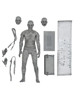 NECA Universal Monsters Ultimate 7 Inch Scale Action Figure - The Mummy (Black & White)