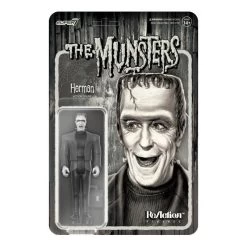 SUPER7 The Munsters Reaction Action Figure - Herman Greyscale