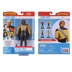 Noble Collection Star Trek: The Next Generation Bendyfigs Action Figure - Worf -Toy Promotion Store nn1507 b w