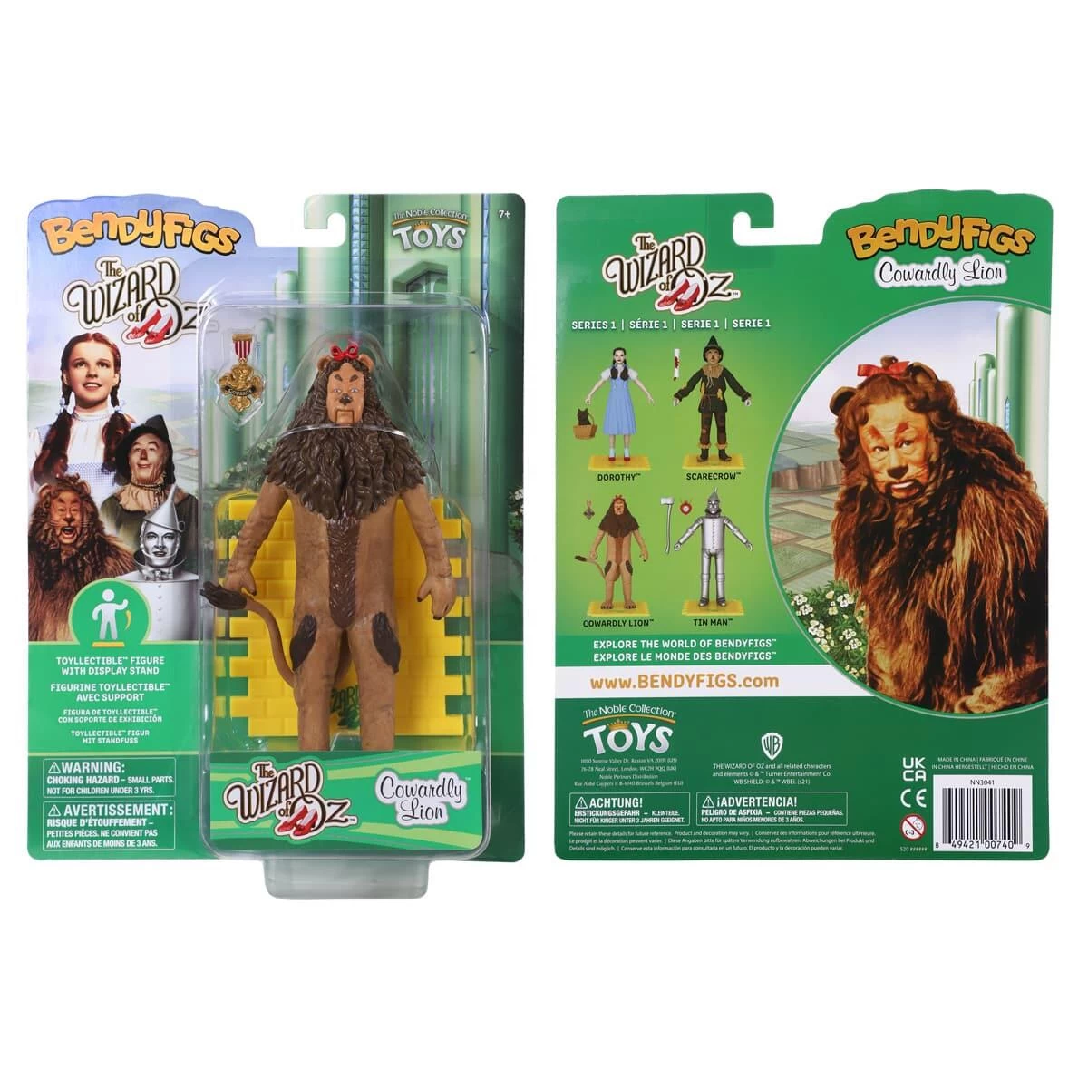 Noble Collection The Wizard Of Oz Bendyfigs Action Figure - Cowardly Lion 3 Noble Collection The Wizard Of Oz Bendyfigs Action Figure - Cowardly Lion - Image 3