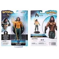 Noble Collection Aquaman Bendyfigs Action Figure - Aquaman 5 Noble Collection Aquaman Bendyfigs Action Figure - Aquaman -Toy Promotion Store nn3252 b w
