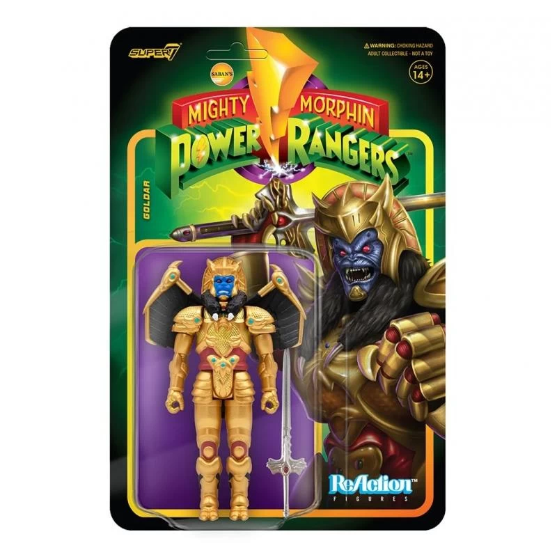 SUPER7 Power Rangers ReAction Action Figure Wave 2 - Goldar 1 SUPER7 Power Rangers ReAction Action Figure Wave 2 - Goldar