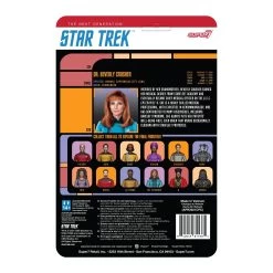 SUPER7 Star Trek: The Next Generation ReAction Action Figure Wave 2 - Dr. Crusher -Toy Promotion Store re startrek w2 thenextgeneration drcrusher backofcard 2048 2048x
