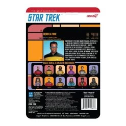 SUPER7 Star Trek: The Next Generation ReAction Action Figure Wave 2 - Geordi La Forge -Toy Promotion Store re startrek w2 thenextgeneration geordilaforge backofcard 2048 2