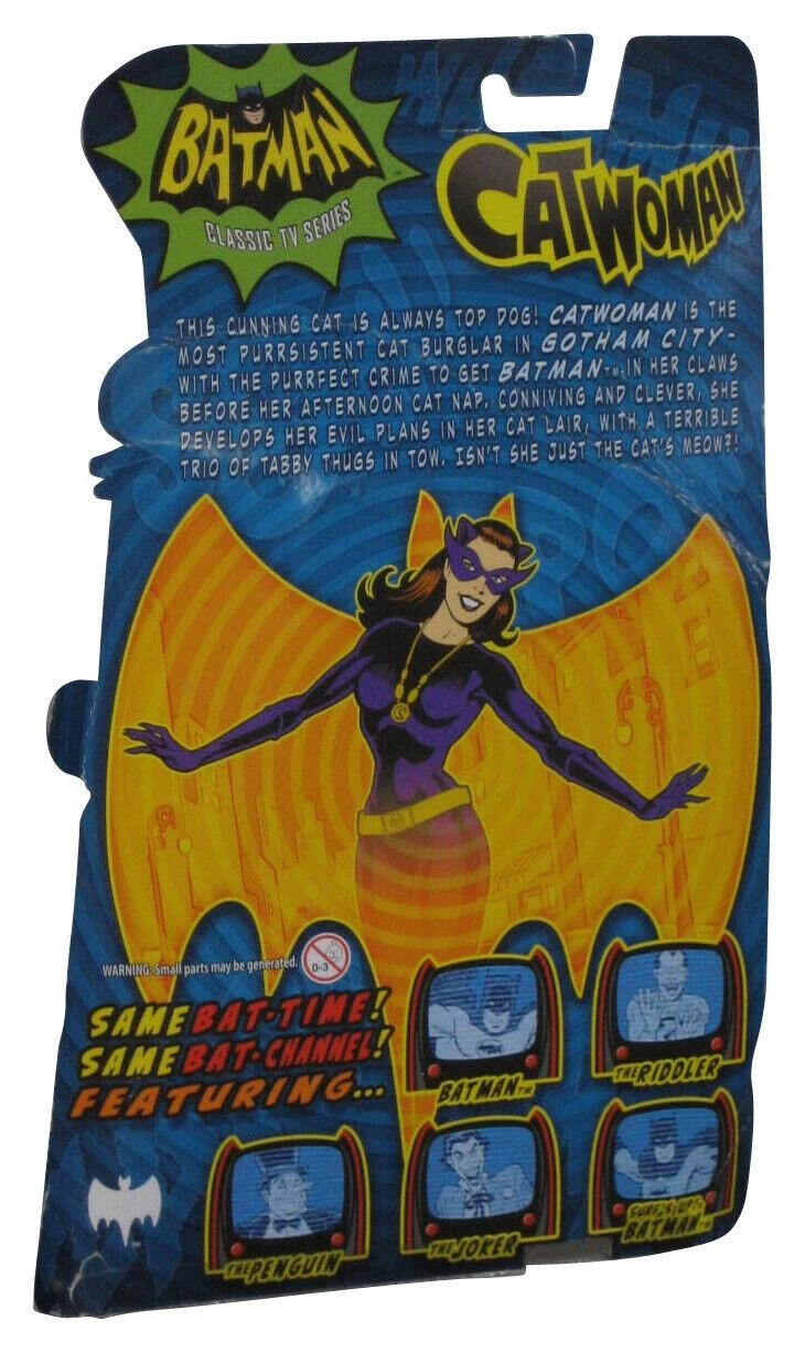 MATTEL DC Comics Batman 1966 Classic Action Figure - Catwoman (Possibly Non-Mint Card) 2 MATTEL DC Comics Batman 1966 Classic Action Figure - Catwoman (Possibly Non-Mint Card) - Image 2