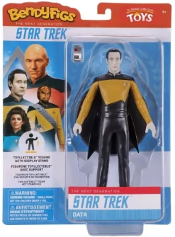 Noble Collection Star Trek: The Next Generation Bendyfigs Action Figure - Lieutenant Commander Data