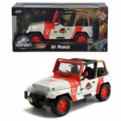 Jada Toys Jurassic Park - Jeep Wrangler 1:24 Scale Jada Hollywood Rides Die Cast Vehicle