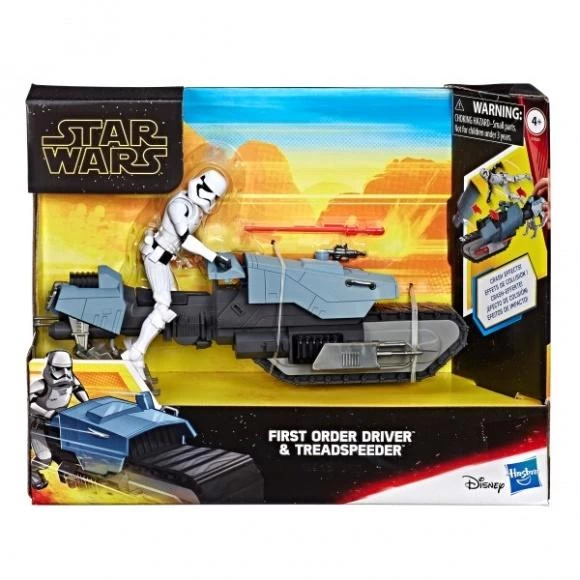 Hasbro Star Wars Galaxy Of Adventure - First Order Driver & Treadspeeder 1 Hasbro Star Wars Galaxy Of Adventure - First Order Driver & Treadspeeder