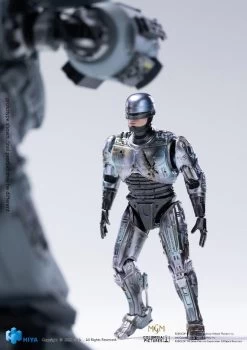 HIYA Toys SDCC 2022 RoboCop 1:18 Scale Action Figures - RoboCop Vs ED-209 Twin Pack -Toy Promotion Store stl222391 2