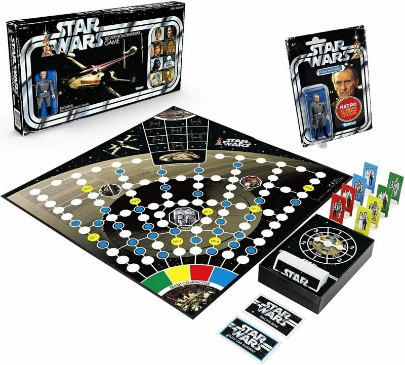 Hasbro Star Wars Retro Action Figure Board Game - Death Star Escape With Grand Moff Tarkin Action Figure 1 Hasbro Star Wars Retro Action Figure Board Game - Death Star Escape With Grand Moff Tarkin Action Figure