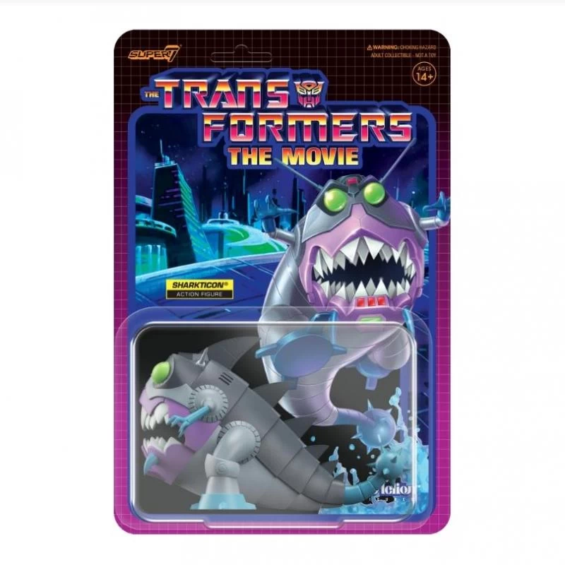SUPER7 Transformers ReAction Action Figure Wave 6 - Sharkticon 1 SUPER7 Transformers ReAction Action Figure Wave 6 - Sharkticon