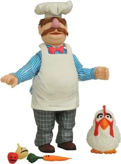 Diamond Select Best Of The Muppets Select Series 2 Action Figure - Swedish Chef With Kitchen